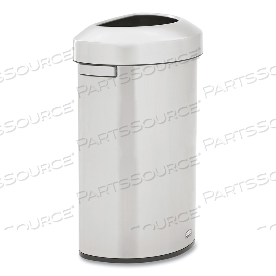 REFINE SERIES WASTE RECEPTACLE, 21 GAL, PLASTIC/STAINLESS STEEL by Rubbermaid Medical Division