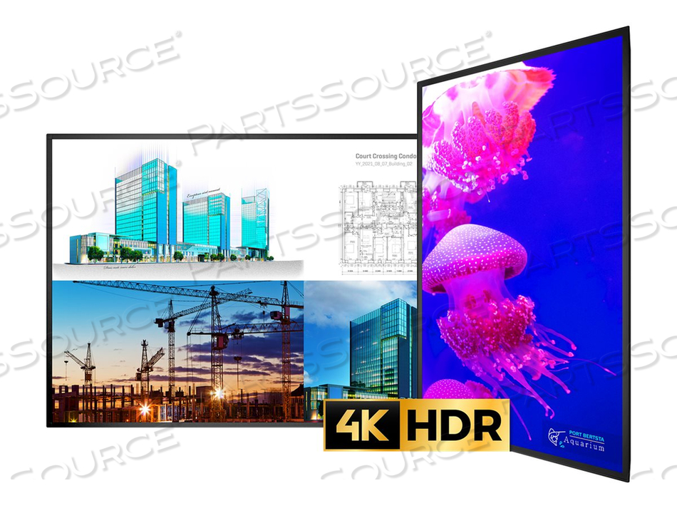 PLANAR ULTRARES X URX85, 85" DIAGONAL CLASS LED-BACKLIT LCD DISPLAY, INTERACTIVE DIGITAL SIGNAGE, 4K UHD (2160P) 3840 X 2160, HDR, DIRECT-LI by Planar Systems