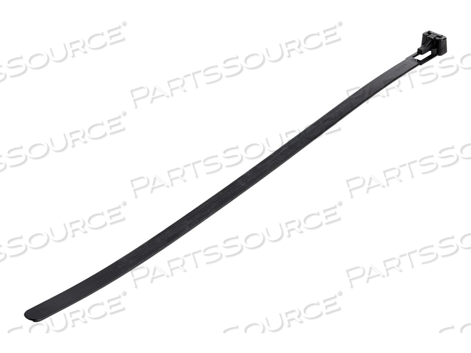 10"(25CM) REUSABLE CABLE TIES, 1/4"(7MM) WIDE, 2-1/2"(65MM) BUNDLE DIA. 50LB(22KG) TENSILE STRENGTH, RELEASABLE NYLON TIES, INDOOR/OUTDOOR,  by StarTech.com Ltd.