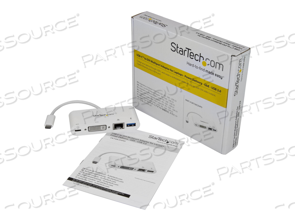 USB-C MULTIPORT ADAPTER W/ DVI-DIGITAL VIDEO 1920X1200 / 1080P (SINGLE LINK)/GBE by StarTech.com Ltd. USB-C MULTIPORT ADAPTER W/ DVI-DIGITAL VIDEO 1920X1200 / 1080P (SINGLE LINK)/GBE by StarTech.com Ltd.