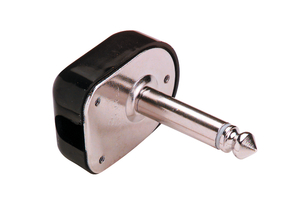 PHONE PLUG, 1/4 IN, PLASTIC ANGLE CAP, BLACK by Crest Healthcare