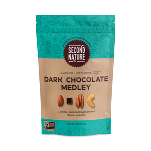 DARK CHOCOLATE MEDLEY TRAIL MIX, 26 OZ RESEALABLE POUCH by Second Nature