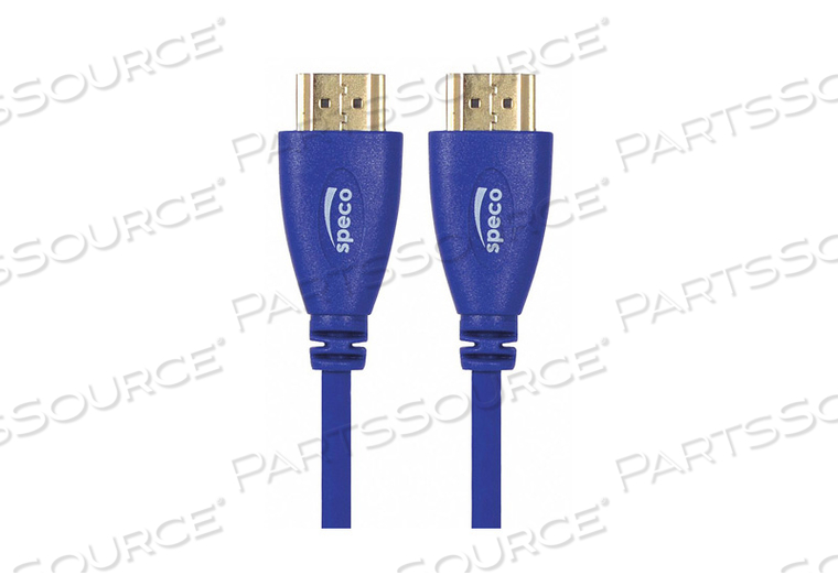HDMI CABLE 6 FT L BLUE DUAL SHLD by Speco Technologies
