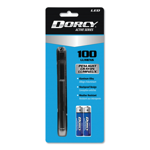 100 LUMEN LED PENLIGHT, 2 AAA BATTERIES (INCLUDED), SILVER by Dorcy International Inc.