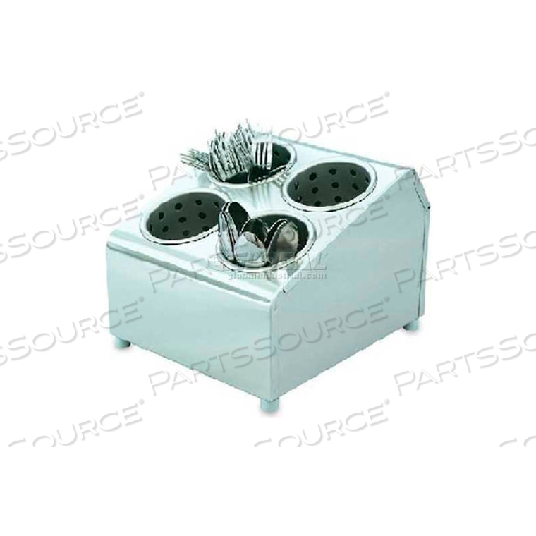 HOLDER, FLATWARE, 6 CYLINDER, SS by Vollrath