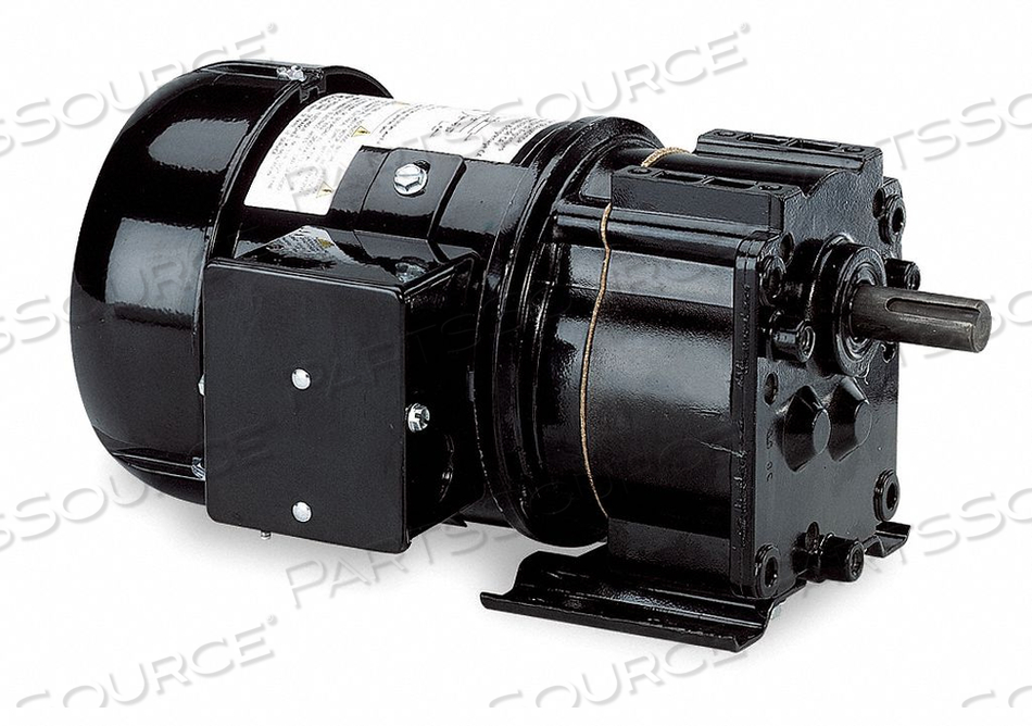 AC GEARMOTOR, NUMBER OF OUTPUT SHAFTS 1, MOTOR TYPE SPLIT-PHASE, MOTOR ENCLOSURE TOTALLY ENCLOSED FAN-COOLED, NAMEPLATE SPEED 60 RPM, MAXIMU by DAYTON ELECTRIC MANUFACTURING CO