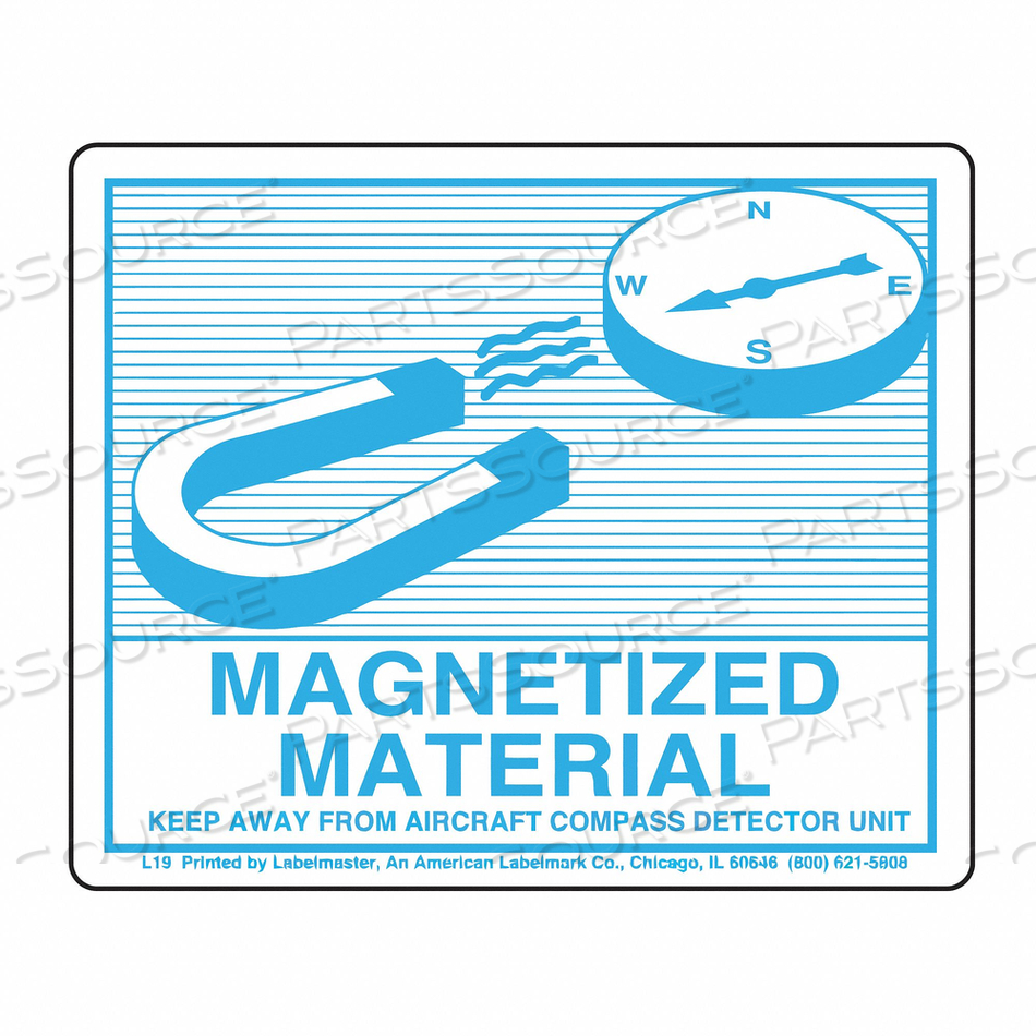 MAGNETIZD MATERIALS AIR LABL 90MM PK500 by Labelmaster MAGNETIZD MATERIALS AIR LABL 90MM PK500 by Labelmaster