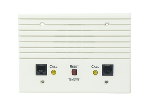 DUAL PATIENT STATION WITH TWO 8-PIN JACKS FOR PILLOW SPEAKER, CALL-PLACED AND PRIVACY INDICATORS, CANCEL BUTTON by TekTone Sound & Signal Mfg., Inc.