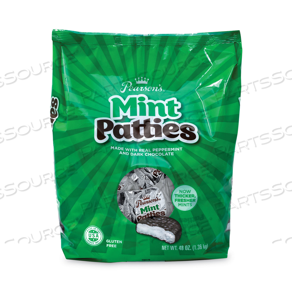 MINT PATTIES,175 INDIVIDUALLY WRAPPED, 3 LB BAG 