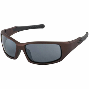 FREE RIDE SAFETY GLASSES, BROWN METALLIC/GRAY FLASH LENS by ERB Safety
