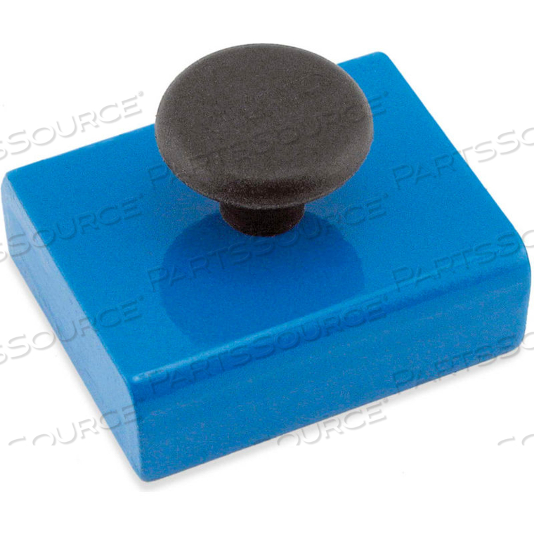 CERAMIC RECTANGULAR BASE MAGNETS WITH KNOB 38 LBS. PULL BLUE POWDER COAT by Master Magnetics, Inc. (The Magnet Source) CERAMIC RECTANGULAR BASE MAGNETS WITH KNOB 38 LBS. PULL BLUE POWDER COAT by Master Magnetics, Inc. (The Magnet Source)