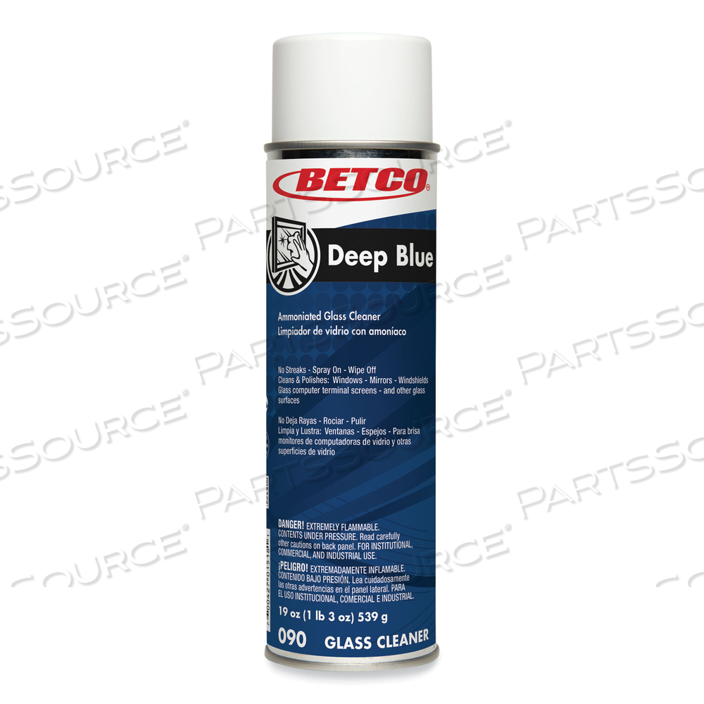 DEEP BLUE GLASS AND SURFACE CLEANER, CHARACTERISTIC SCENT, 19 OZ AEROSOL CAN by Betco Corporation