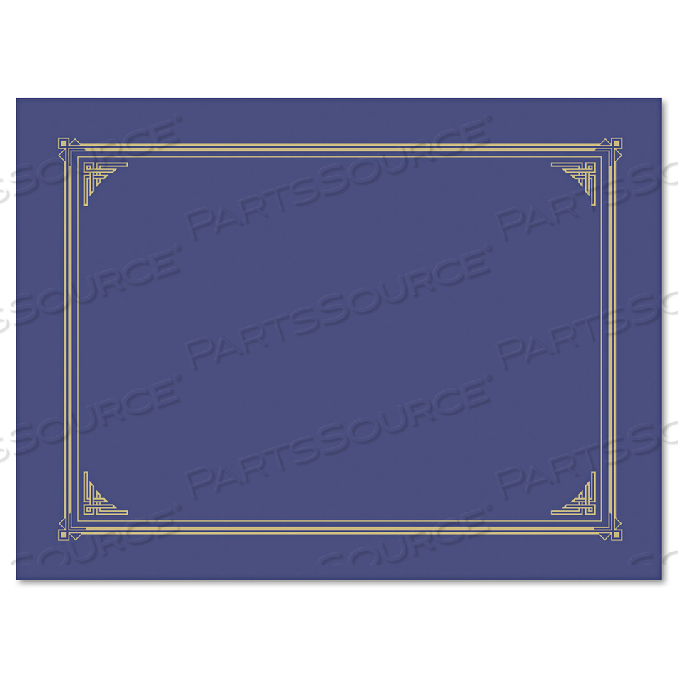 AWARD CERTIFICATE DOCUMENT COVER, 12-1/2" X 9-3/4", METALLIC BLUE, 6/PACK by Geographics AWARD CERTIFICATE DOCUMENT COVER, 12-1/2" X 9-3/4", METALLIC BLUE, 6/PACK by Geographics