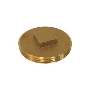 CLEANOUT PLUG BRASS 4 RAISED HEAD by Jones Stephens