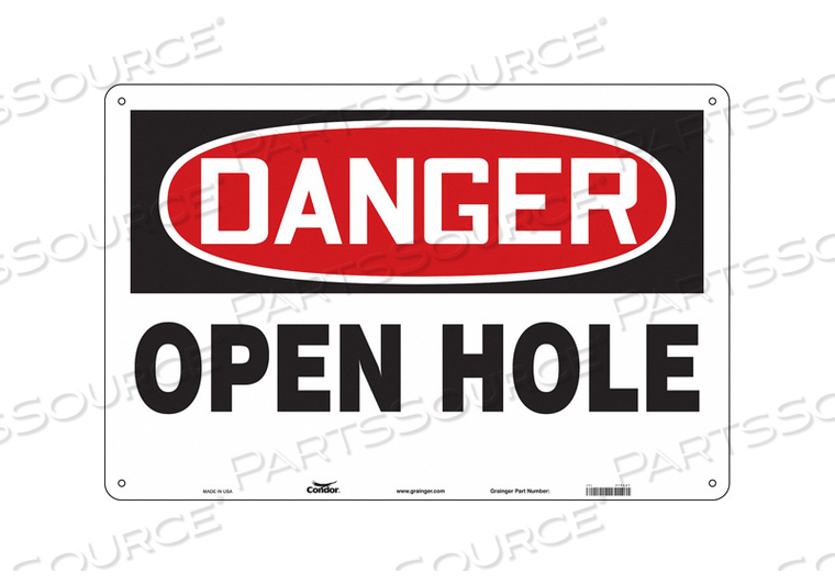 SAFETY SIGN 36 WX24 H 0.055 THICKNESS 
