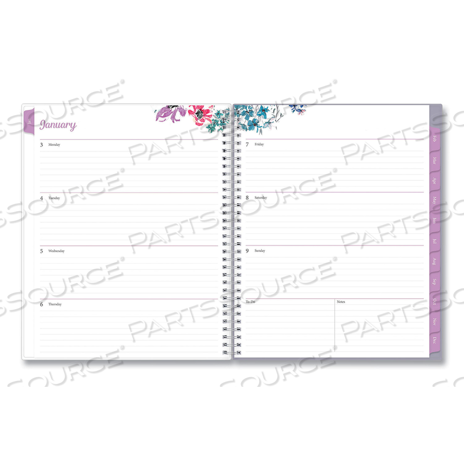 LAILA CREATE-YOUR-OWN COVER WEEKLY/MONTHLY PLANNER, WILDFLOWER ARTWORK, 11 X 8.5, PURPLE/BLUE/PINK, 12-MONTH (JAN-DEC): 2023 by Blue Sky LAILA CREATE-YOUR-OWN COVER WEEKLY/MONTHLY PLANNER, WILDFLOWER ARTWORK, 11 X 8.5, PURPLE/BLUE/PINK, 12-MONTH (JAN-DEC): 2023 by Blue Sky