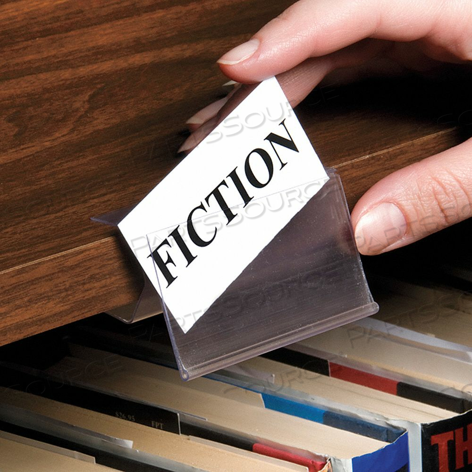 LABEL HOLDER CLIP-ON 1-1/2X3 IN PK25 by Aigner Index