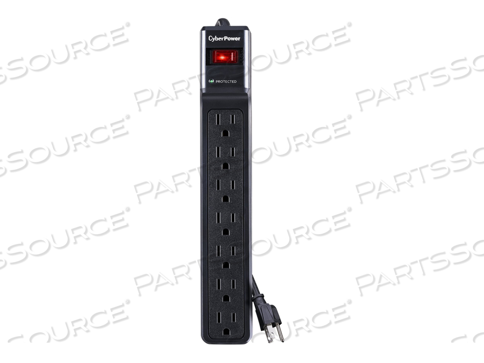 ESSENTIAL CSB7012, SURGE PROTECTOR, AC 125 V, OUTPUT CONNECTORS: 7 by CyberPower