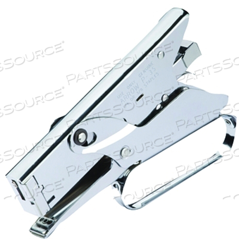 PLIER-TYPE STAPLER, 150 CARTRIDGE CAPACITY, DURABLE CHROME FINISH by Arrow