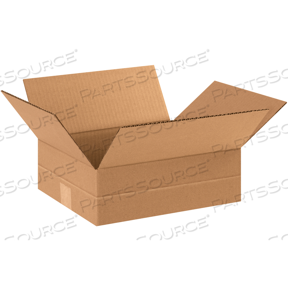 MULTI-DEPTH CORRUGATED BOXES, 12" X 10" X 4", KRAFT, 25/BUNDLE by BOX Partners (Box Acquisitions, LLC)