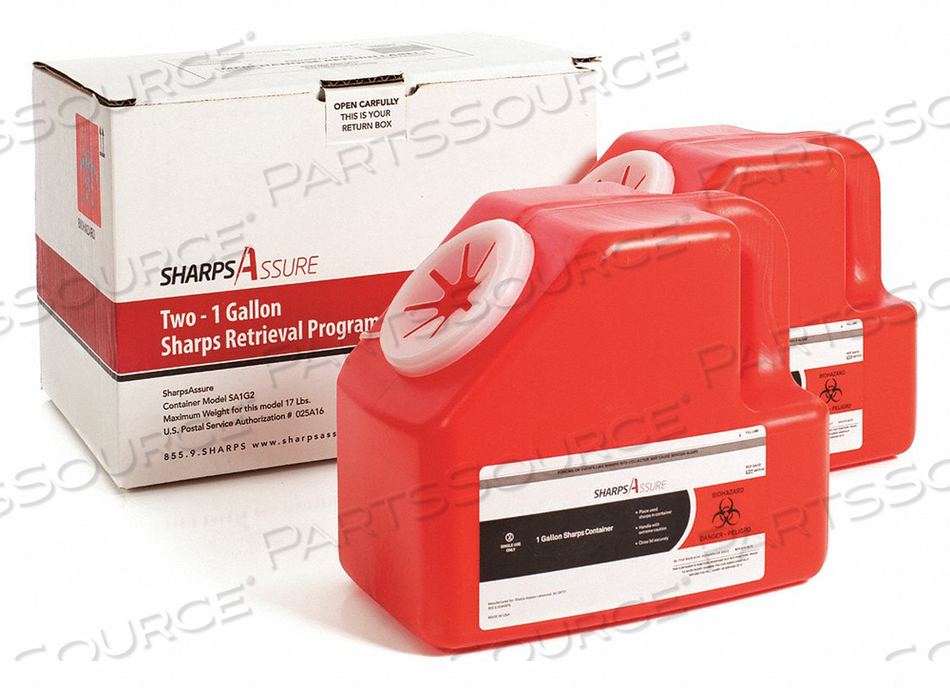 ASSURE TWO - 1 GALLON RETRIEVAL PROGRAM by Sharps Compliance, Inc. ASSURE TWO - 1 GALLON RETRIEVAL PROGRAM by Sharps Compliance, Inc.