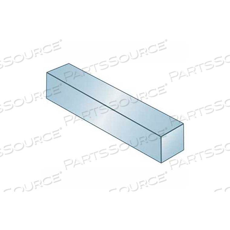 KEYSTOCK - 20 MM X 20 MM X 305 MM - C45K - ZINC YELLOW TRIVALENT - UNDERSIZE - DIN 6885 