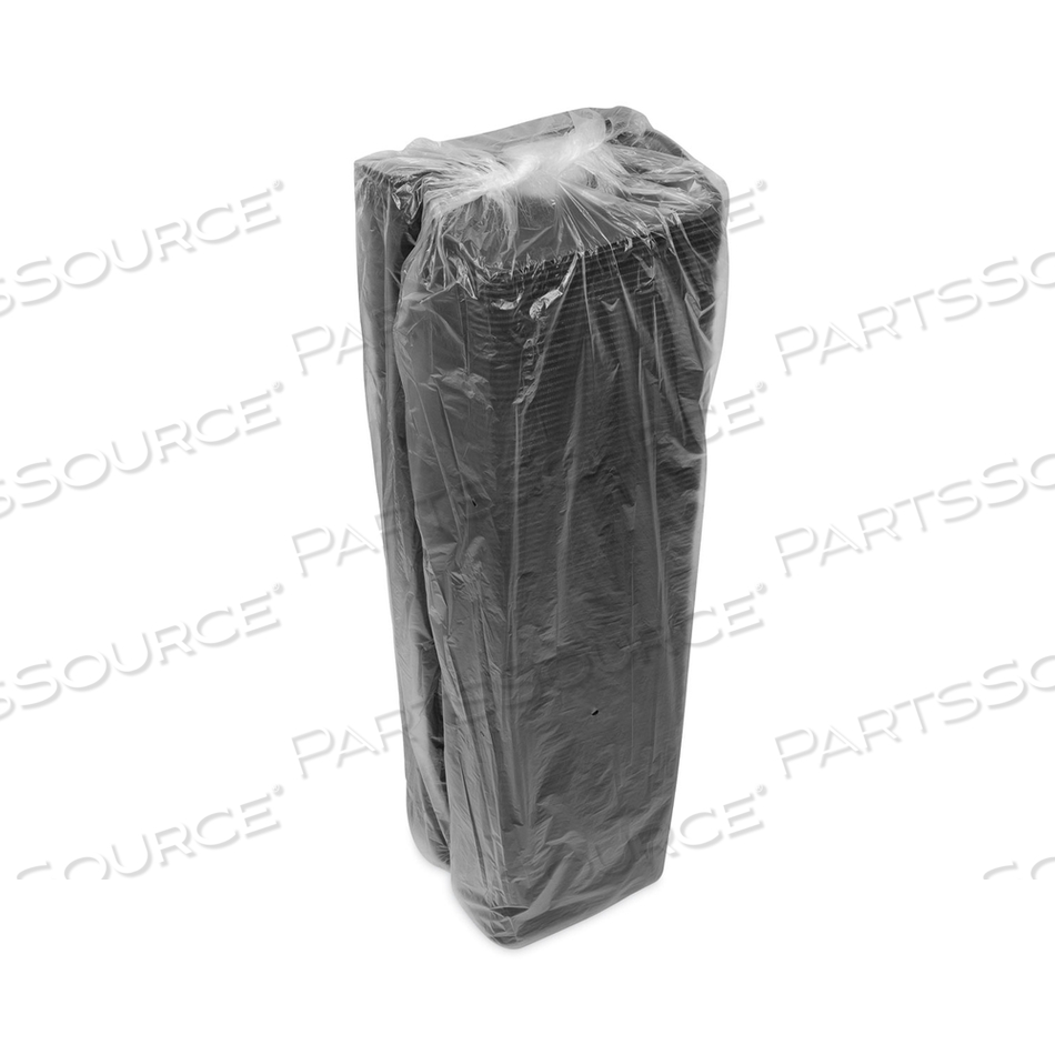 SUPERMARKET TRAY, #17S, 8.38 X 4.5 X 0.69, BLACK, FOAM by Pactiv