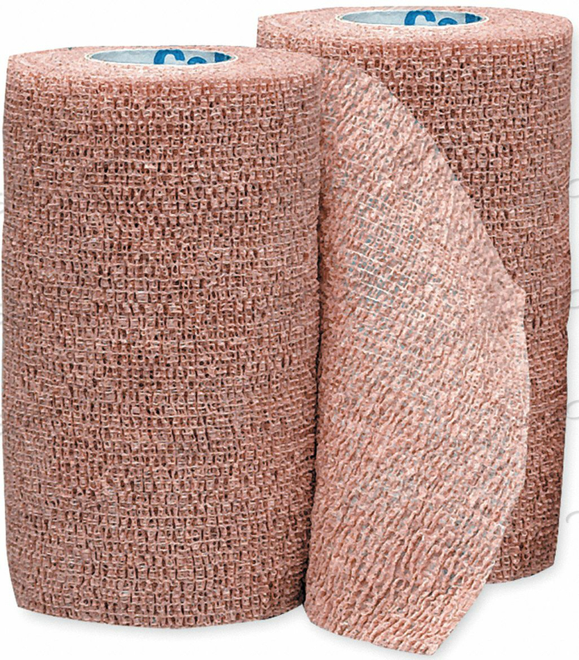 BANDAGES, SELF-ADHERENT: COFLEX NL NONSTERILE SELF-ADHERENT BANDAGES, TAN, 1.5" X 5 YD. (3.8 CM X 4.6 M) by Medline Industries, Inc.