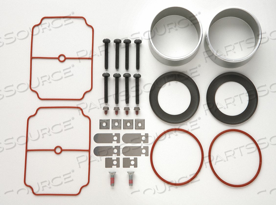 SERVICE KIT, CYLINDER SLEEVE, HEAD GASKET, O-RING, PISTON CUP, SCREWS, VALVE FLAPPERS, VALVE KEEPER by Thomas Industries