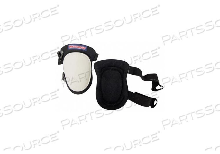 KNEE PAD, COLOR BLACK, WHITE, SIZE UNIVERSAL, NUMBER OF STRAPS 2, CLOSURE CLIP, STRAP MATERIAL ELASTIC, CAP MATERIAL PLASTIC, PAD MATERIAL F by Westward KNEE PAD, COLOR BLACK, WHITE, SIZE UNIVERSAL, NUMBER OF STRAPS 2, CLOSURE CLIP, STRAP MATERIAL ELASTIC, CAP MATERIAL PLASTIC, PAD MATERIAL F by Westward