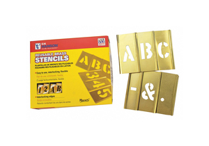 C.H. HANSON BRASS STENCILS 5IN HIGH10035 by C.H. Hanson