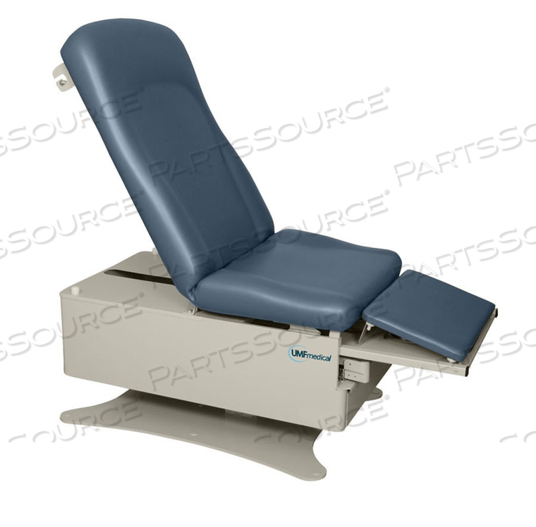 POWER HI-LO & MANUAL BACK EXAM TABLE (STD. PREMIUM FIRE RATED TOP), LOW ACCESS (19"), WITH CAL-133 FOAM 