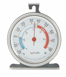 REFRIGERATOR/FREEZER THERMOMETER 3 DIAL by Taylor