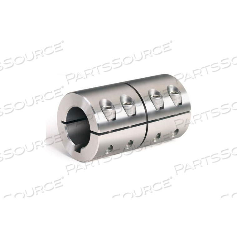 ONE-PIECE INDUSTRY STANDARD CLAMPING COUPLINGS W/KEYWAY, 1", STAINLESS STEEL by Climax Metal Products