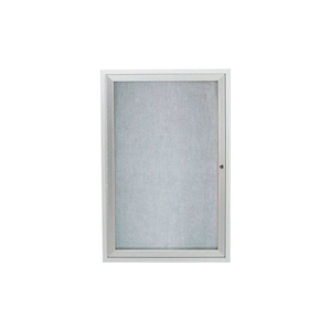 1 DOOR ALUMINUM FRAMED ENCLOSED BULLETIN BOARD - 36"W X 48"H by Aarco Products