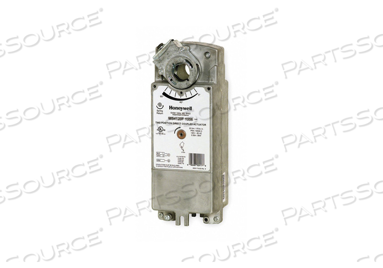120V FAST ACTING TWO POSITION SPRING RETURN DIRECT COUPLED ACTUATOR FOR ON/OFF DAMPER CONTROL 175-LB by Honeywell