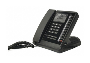 HOSPITALITY PHONE ANALOG WALL/DESK BLACK by Bittel