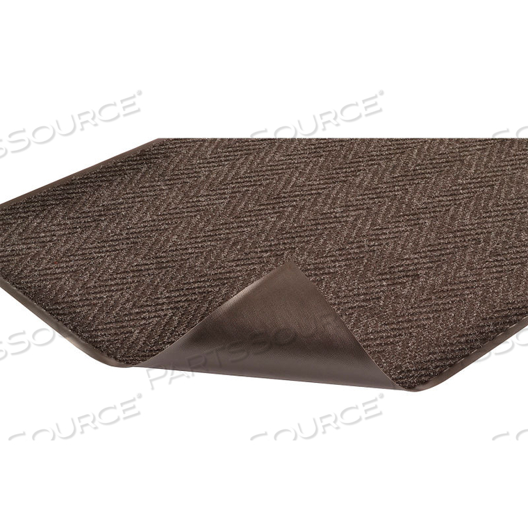 CHEVRON INDOOR ENTRANCE MAT 5/16" THICK 6' X UP TO 60' CHARCOAL 