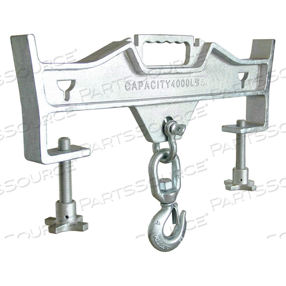 FORKLIFT LIFTING HOOK, SINGLE FORK FORK POCKETS, 23 IN X 15 3/4 IN, FIXED BOOM by Approved Vendor FORKLIFT LIFTING HOOK, SINGLE FORK FORK POCKETS, 23 IN X 15 3/4 IN, FIXED BOOM by Approved Vendor