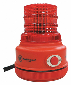 WARNING LIGHT RED LED 2 D BATTERIES by Railhead Gear