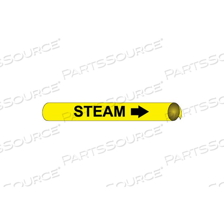 PRECOILED AND STRAP-ON PIPE MARKER - STEAM by National Marker Company