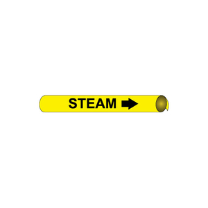 PRECOILED AND STRAP-ON PIPE MARKER - STEAM by National Marker Company