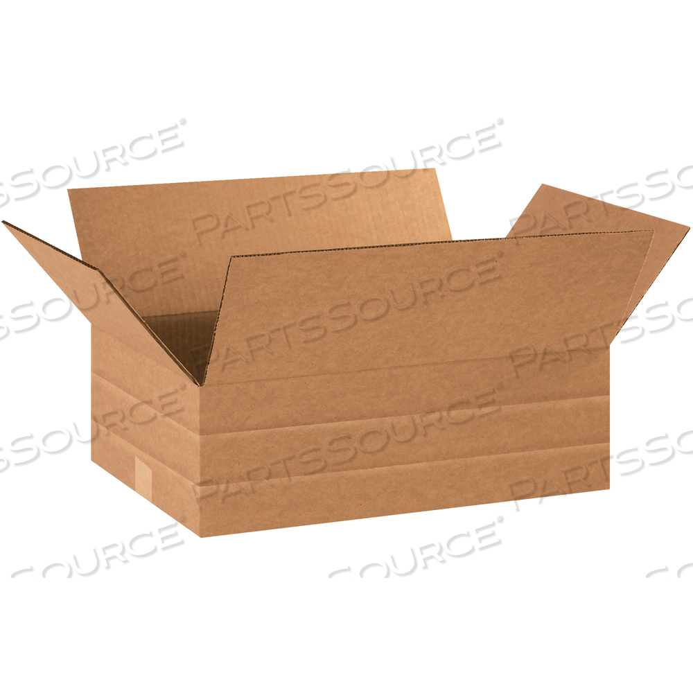 MULTI-DEPTH CORRUGATED BOXES, 18" X 12" X 6", KRAFT, 25/BUNDLE by BOX Partners (Box Acquisitions, LLC)