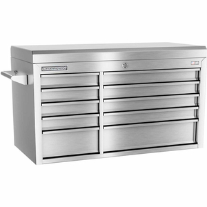 CHAMPION FMPRO ALL STAINLESS STEEL 41"WX20"DX23-5/8"H 10 DRAWER CHEST by Independent Design Inc