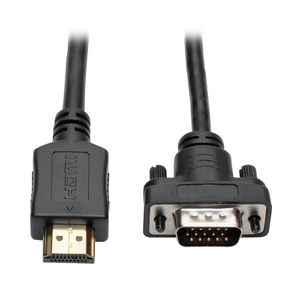 HDMI TO VGA ACTIVE ADAPTER CABLE (HDMI TO LOW-PROFILE HD15 M/M), 10 FT by Tripp Lite