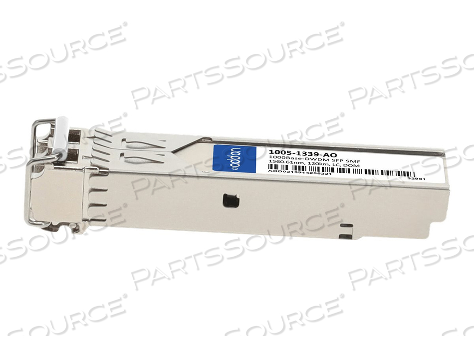 ADDON, SFP (MINI-GBIC) TRANSCEIVER MODULE (EQUIVALENT TO: OPTELIAN 1005-1339), GIGE, 1000BASE-DWDM, LC SINGLE-MODE, UP TO 74.6 MILES, 1560.6 by ADDON