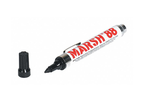 BLACK 88 VALVE MARKER PK12 by Marsh Shipping Supply Co., LLC BLACK 88 VALVE MARKER PK12 by Marsh Shipping Supply Co., LLC