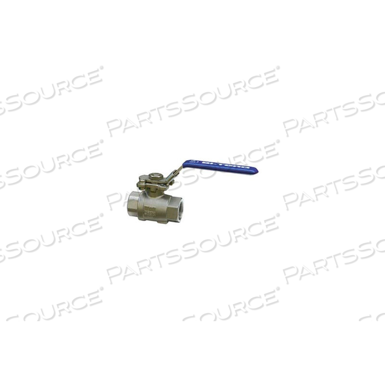 1" 2-PC SS NPT BALL VALVE WITH MANUAL LOCKING HANDLE by AVK