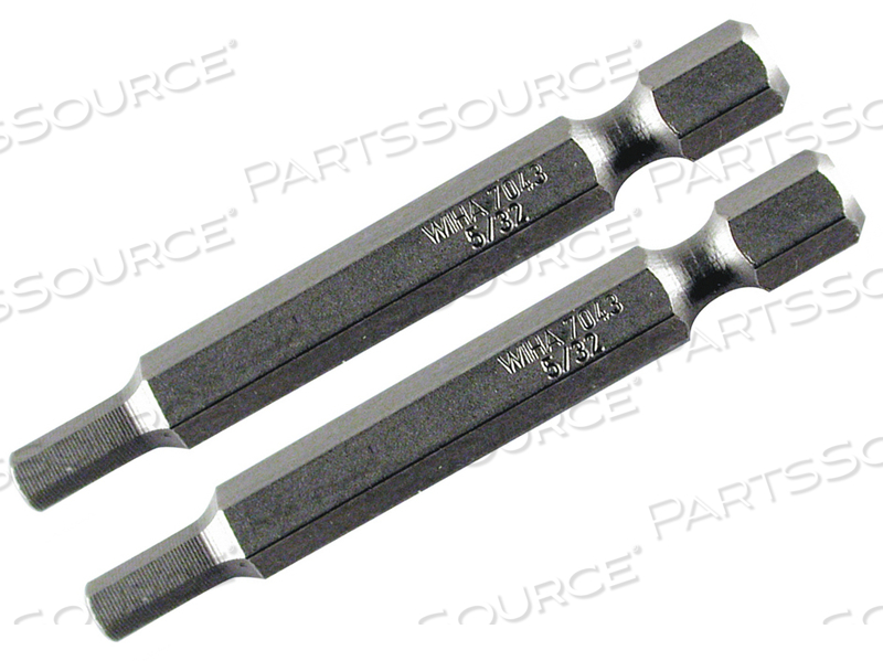 PROFESSIONAL BIT HEX 2.5 X 70MM - 2 PACK by Wiha Tools