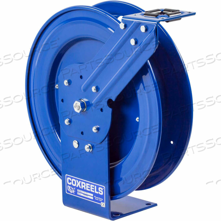 1/2"X30' 300 PSI SPRING RETRACTABLE LOW PRESSURE STEEL HOSE REEL by Coxreels 1/2"X30' 300 PSI SPRING RETRACTABLE LOW PRESSURE STEEL HOSE REEL by Coxreels